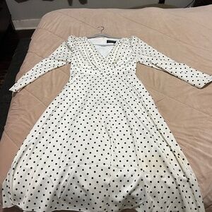 White Polka Dot Dress